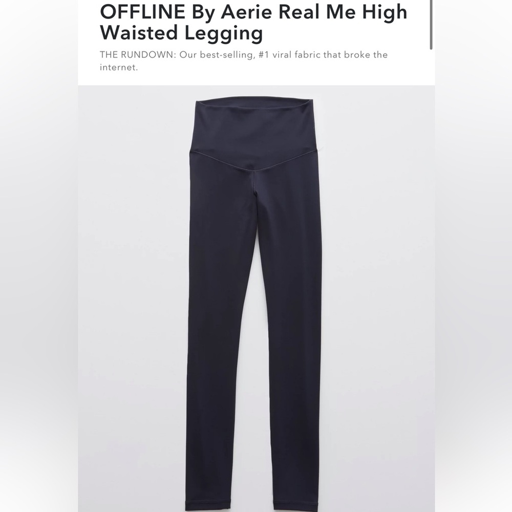 Aerie Offline Real Me 7/8 Leggings Navy